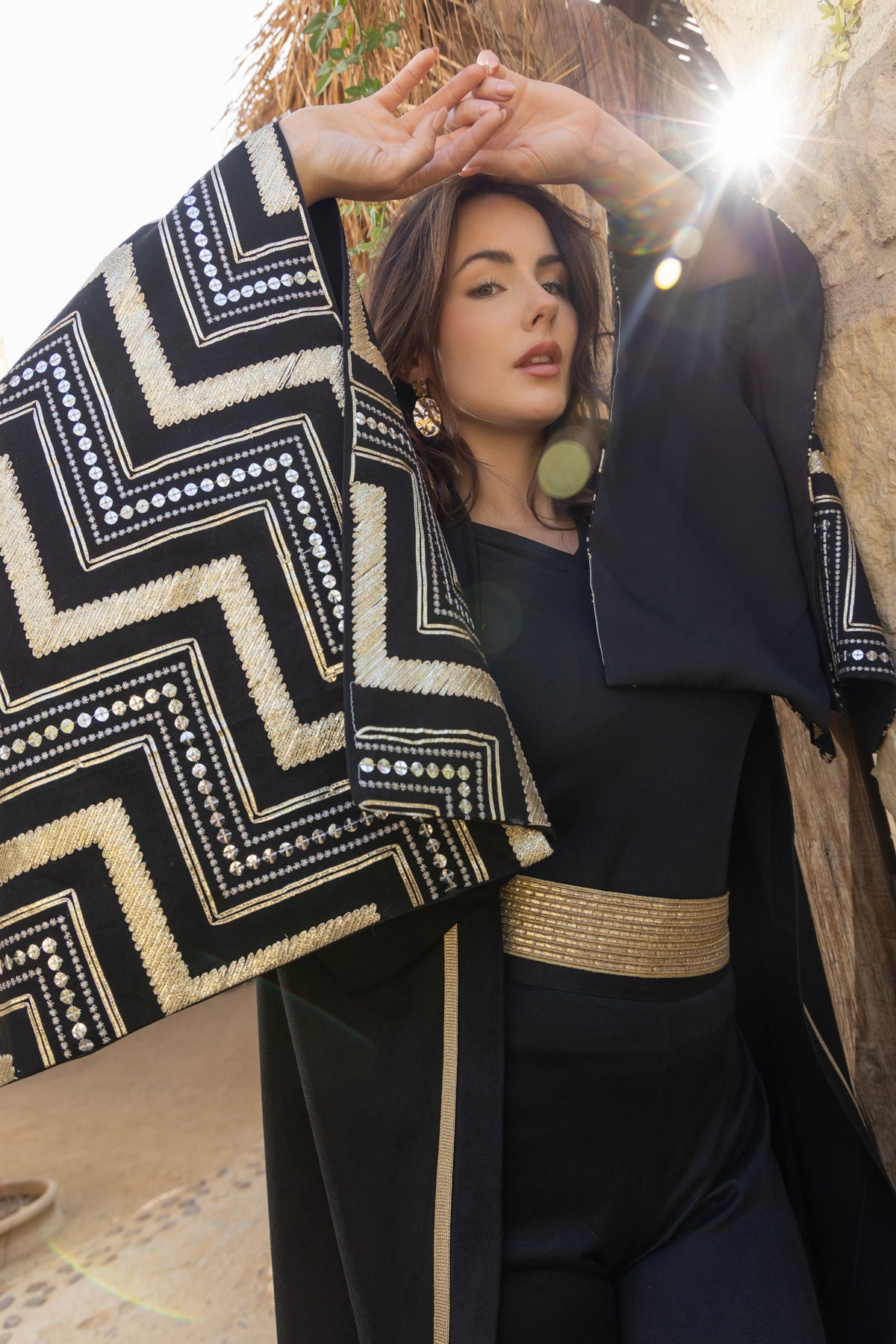 Jawhara Kaftan - Black