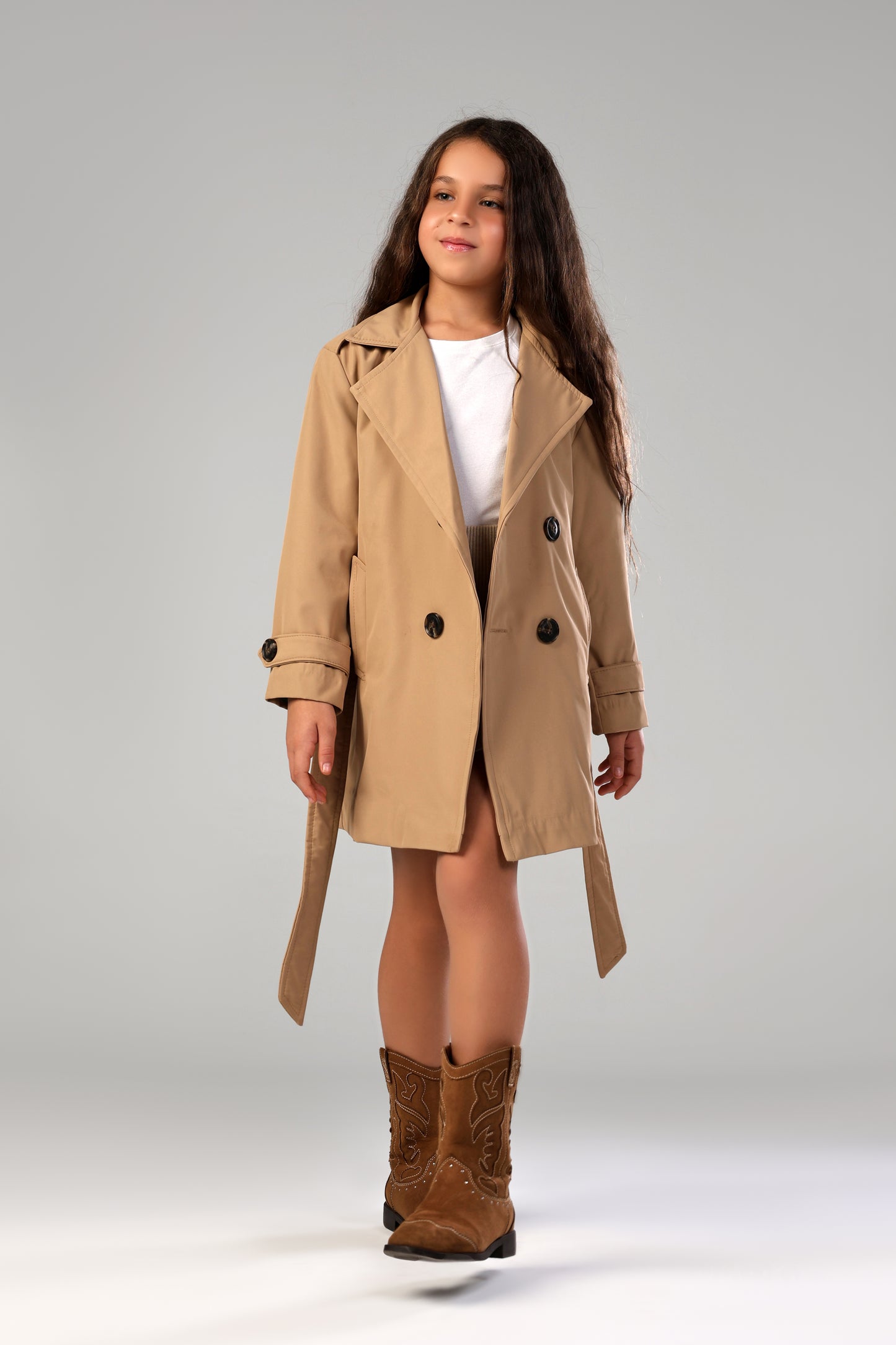 Secret Agent Trench - Khaki - Girl