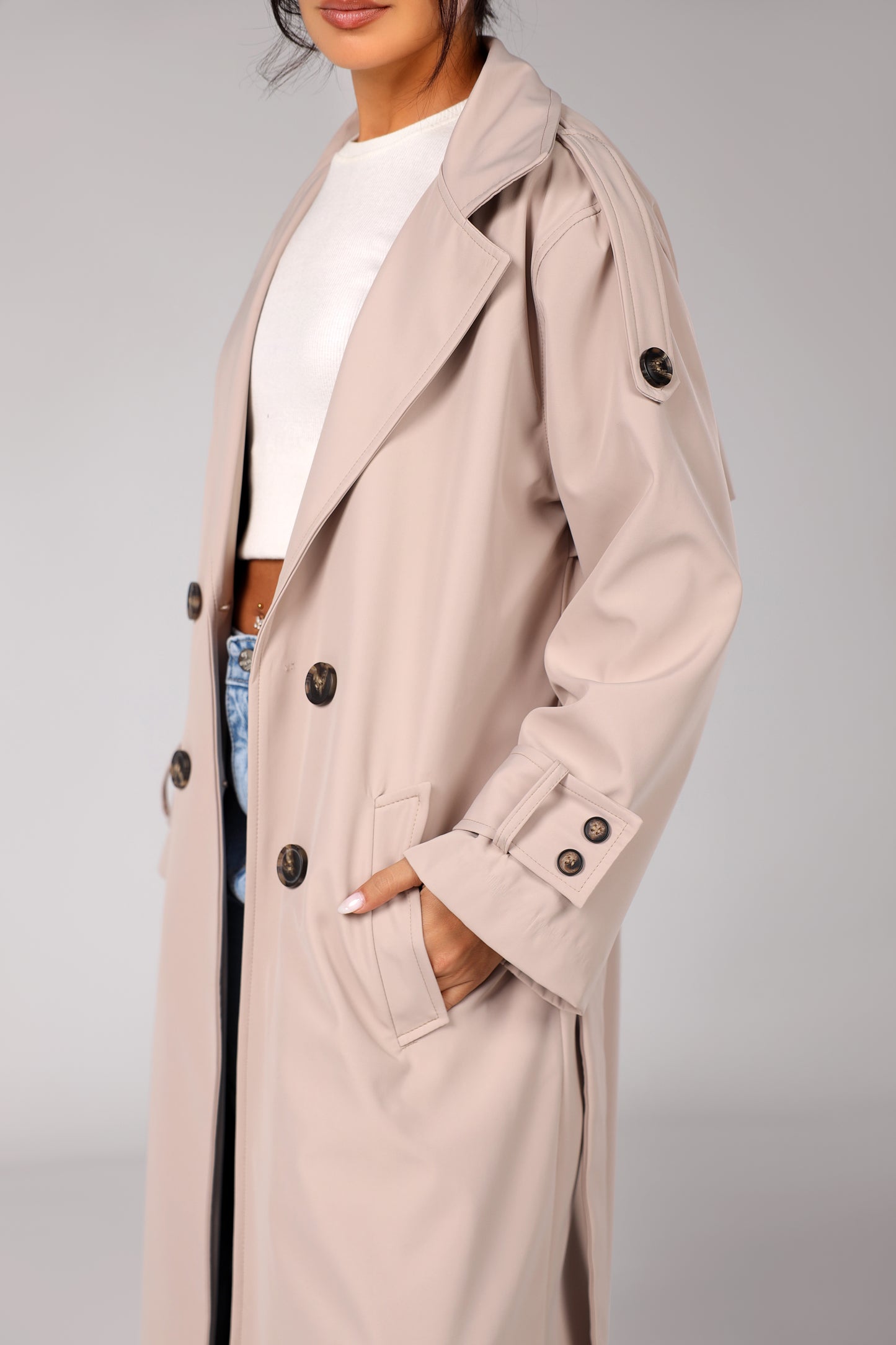 The Timeless Trench - Sand Beige
