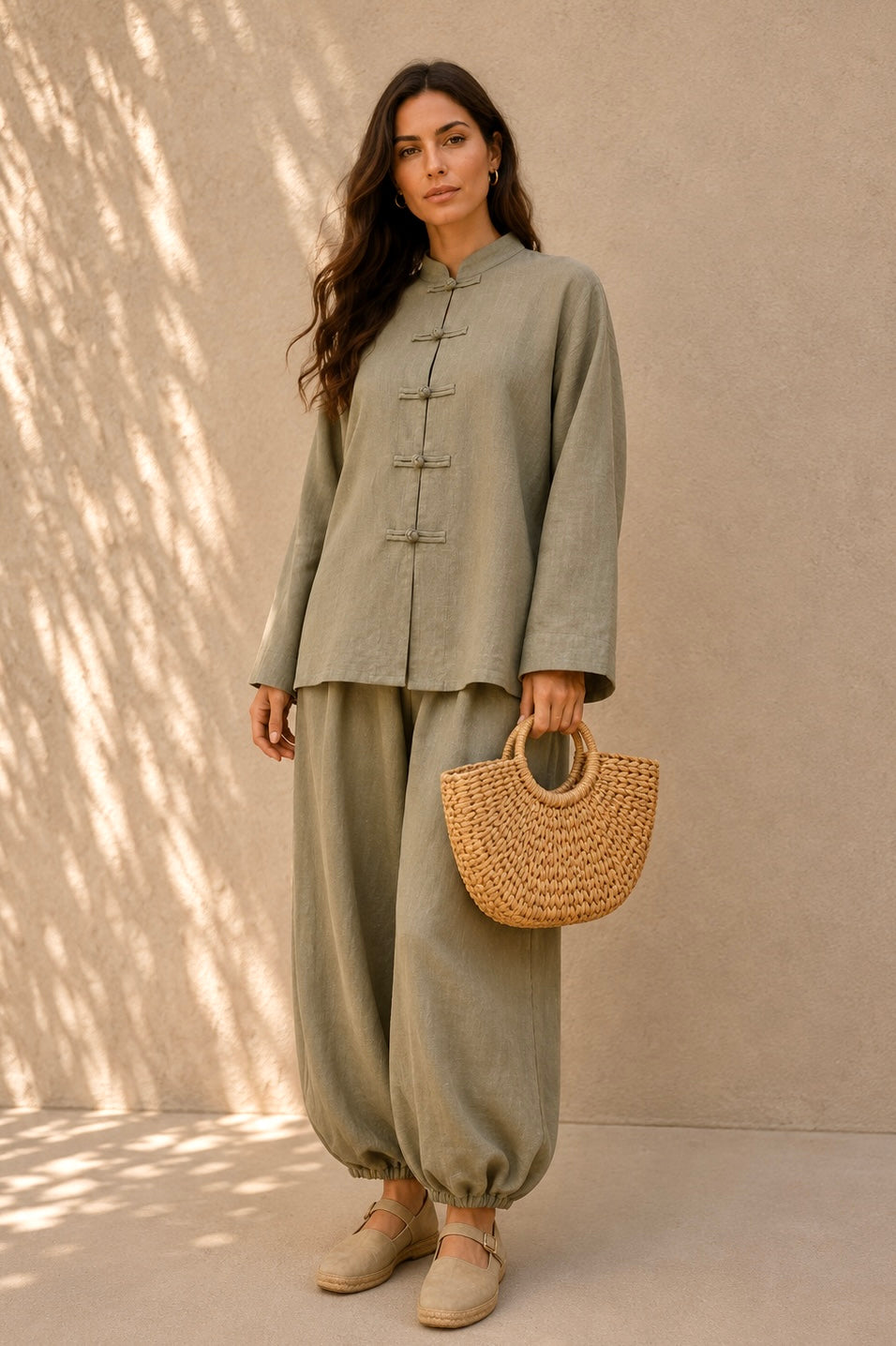 Olive Green Mandarin Set