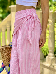 Pink Tide Wrap Pants