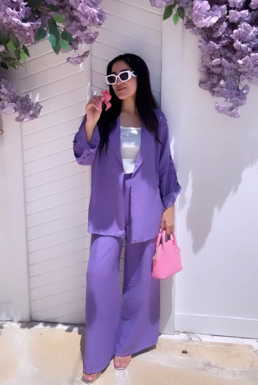 Purple Blazer Set