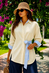 Lemon Breeze Wrap Shirt