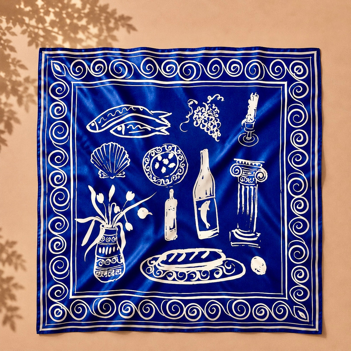 Mediterranean Silky Scarf