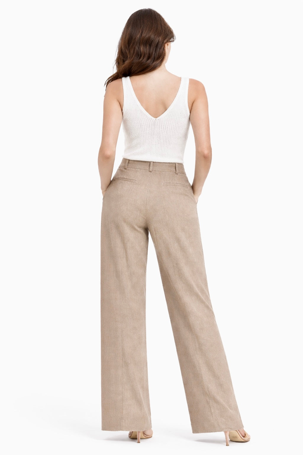Asymmetry Statement Pants - Latte