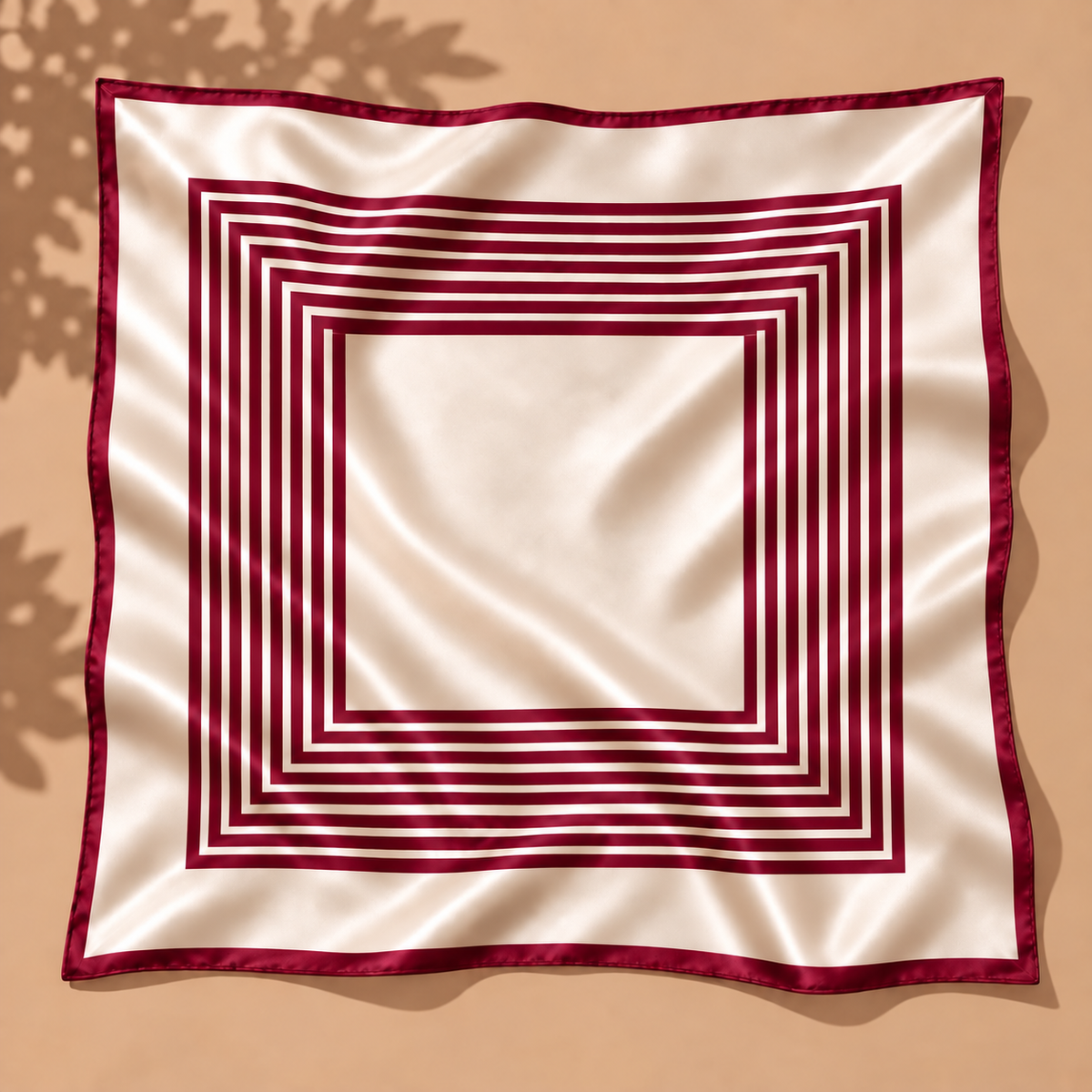 The Burgundy Edit Satin Scarf