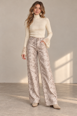 The Beige Snakeskin Pants