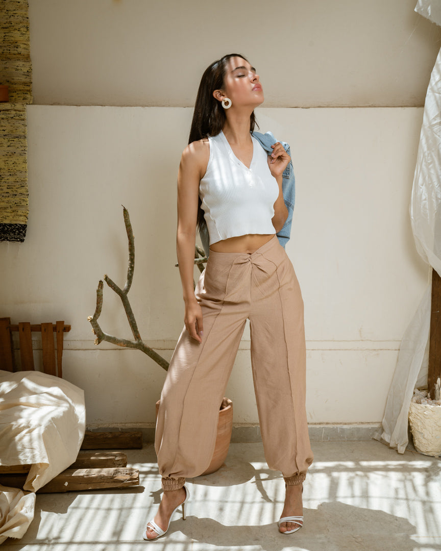 Beige Aladdin Pants