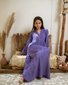 Purple Linen Maxi Dress
