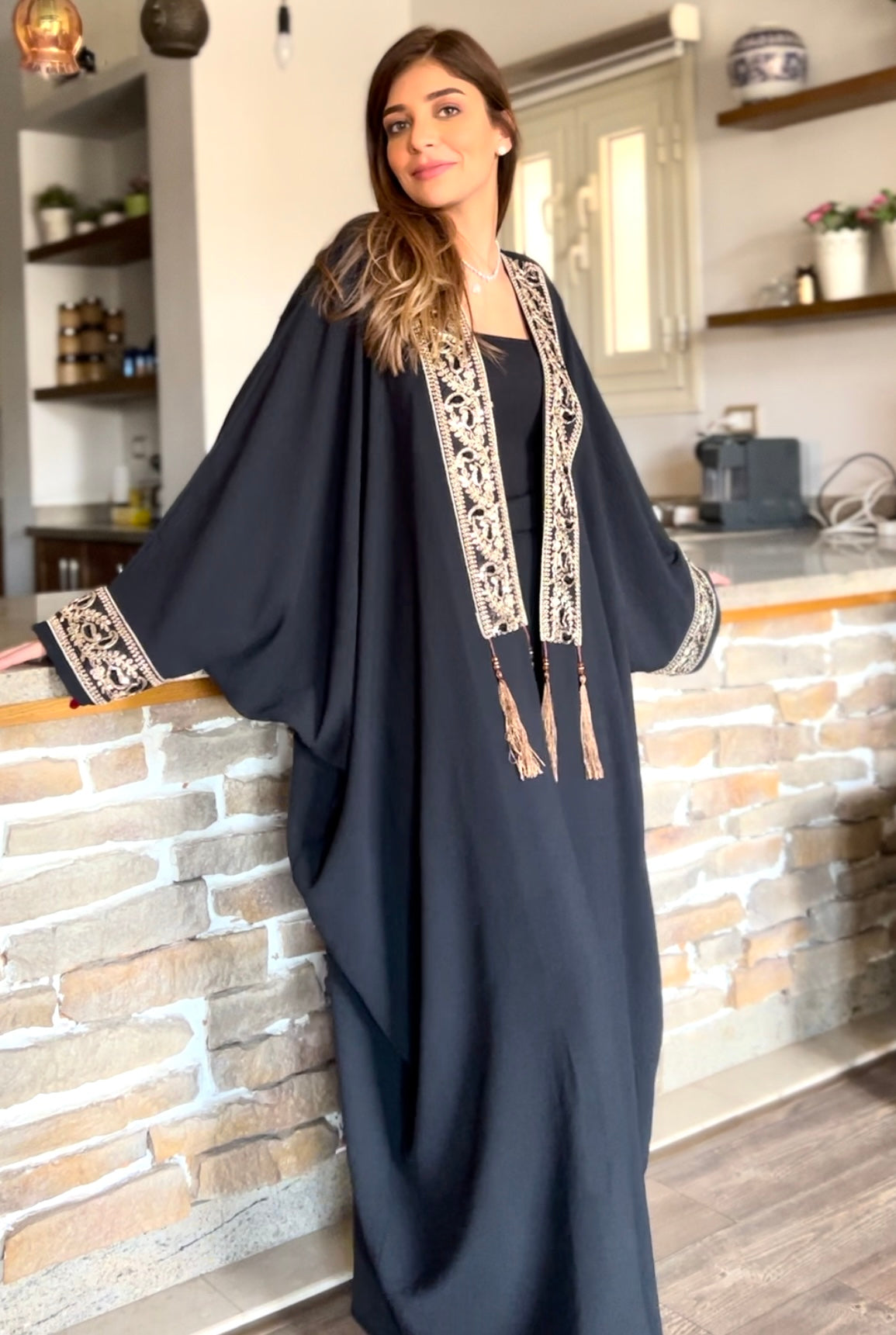 Najma Black Kaftan