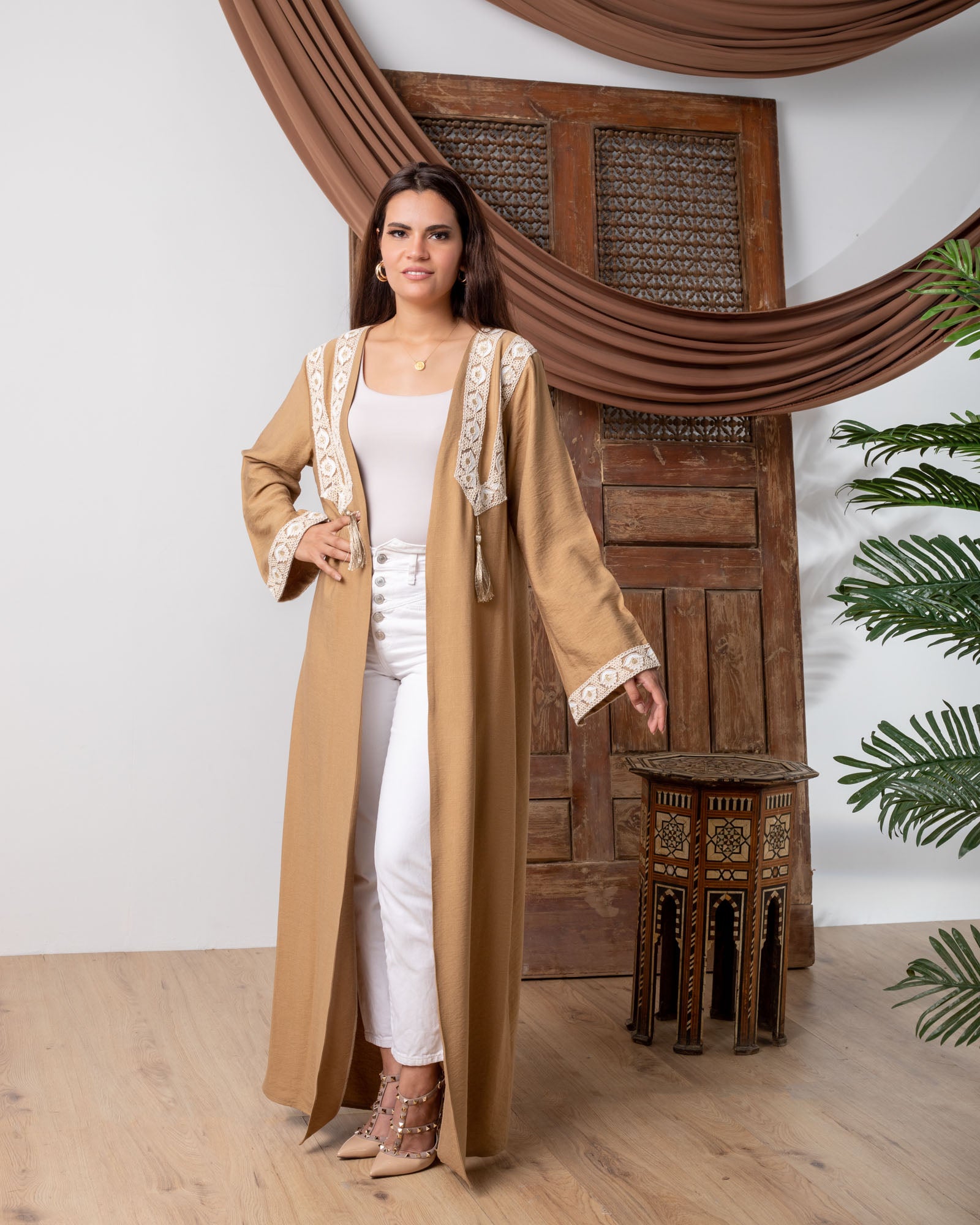 Caramel Symmetric Kaftan