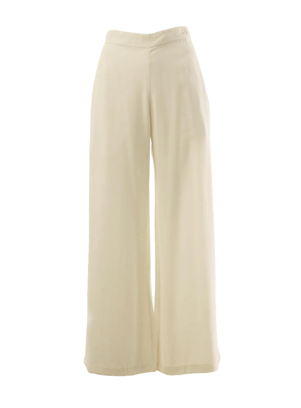 Beige Wide Leg Pants