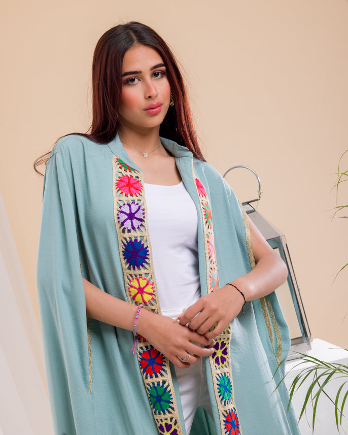 Bushra Mint Kaftan