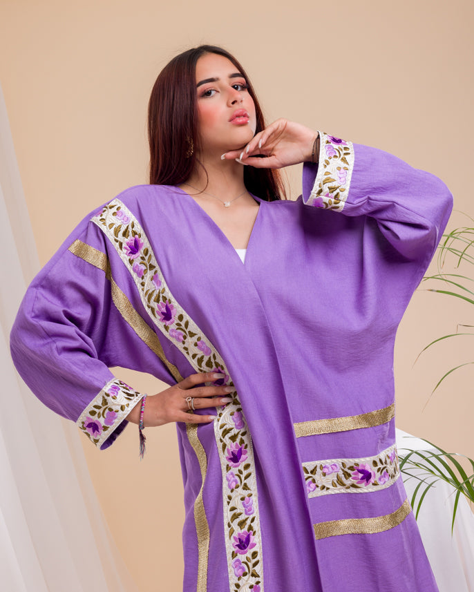 Jabeen Purple Kaftan