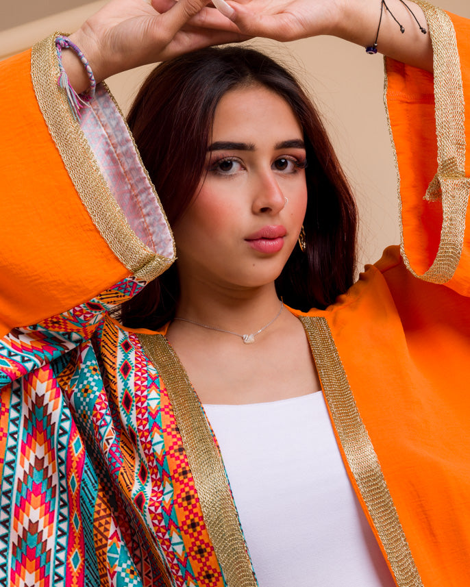 Sultana Orange Kimono