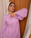 Lavender Waikiki Embroidery Dress