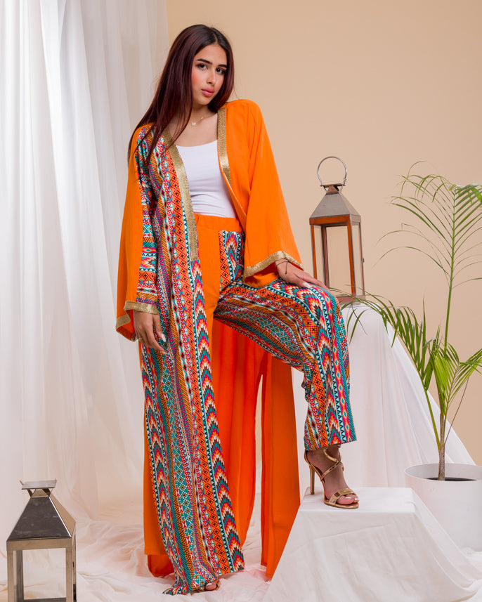 Sultana Orange Kimono