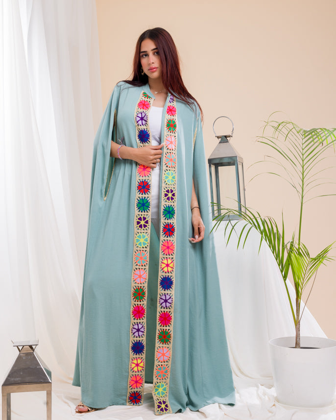 Bushra Mint Kaftan