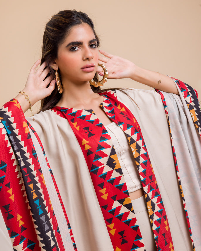 Badia Beige Kaftan