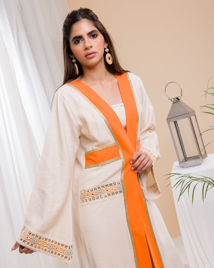 Sufia Orange Kaftan