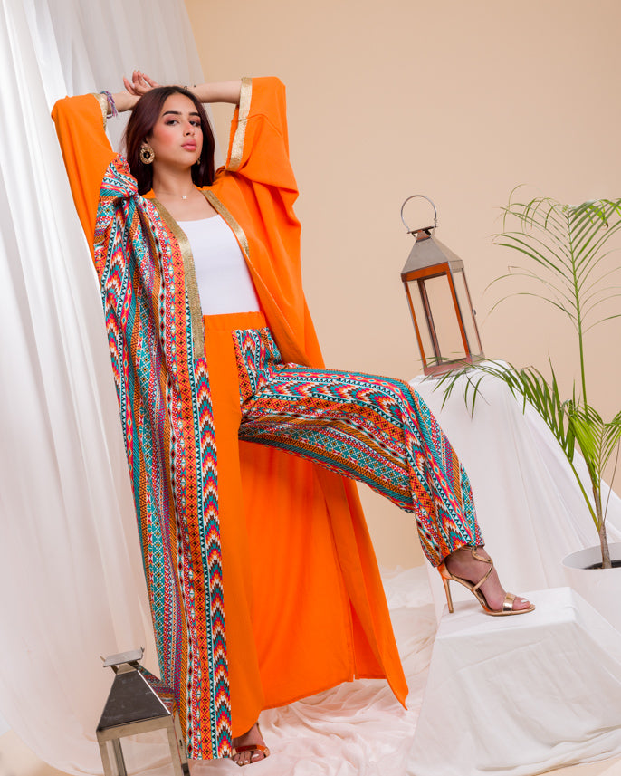 Sultana Orange Kimono