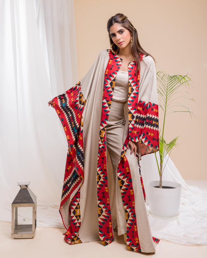 Badia Beige Kaftan